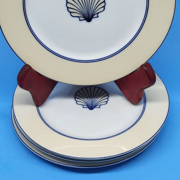 Fitz & Floyd Nobilis Shell 6.5" Bread  Plates Bundle of 4 Discontinued Excellent - Picture 4 of 8